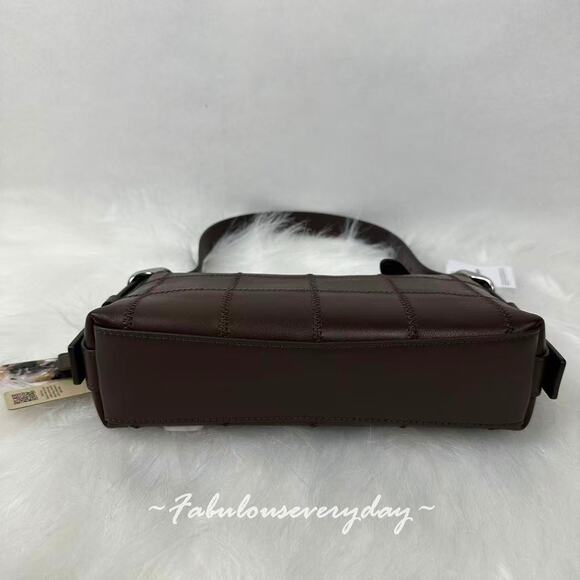 Coach Alter/Ego Small Slouchy Shoulder Bag In Checkerboard Upcrafted Leather NWT - Picture 12 of 12